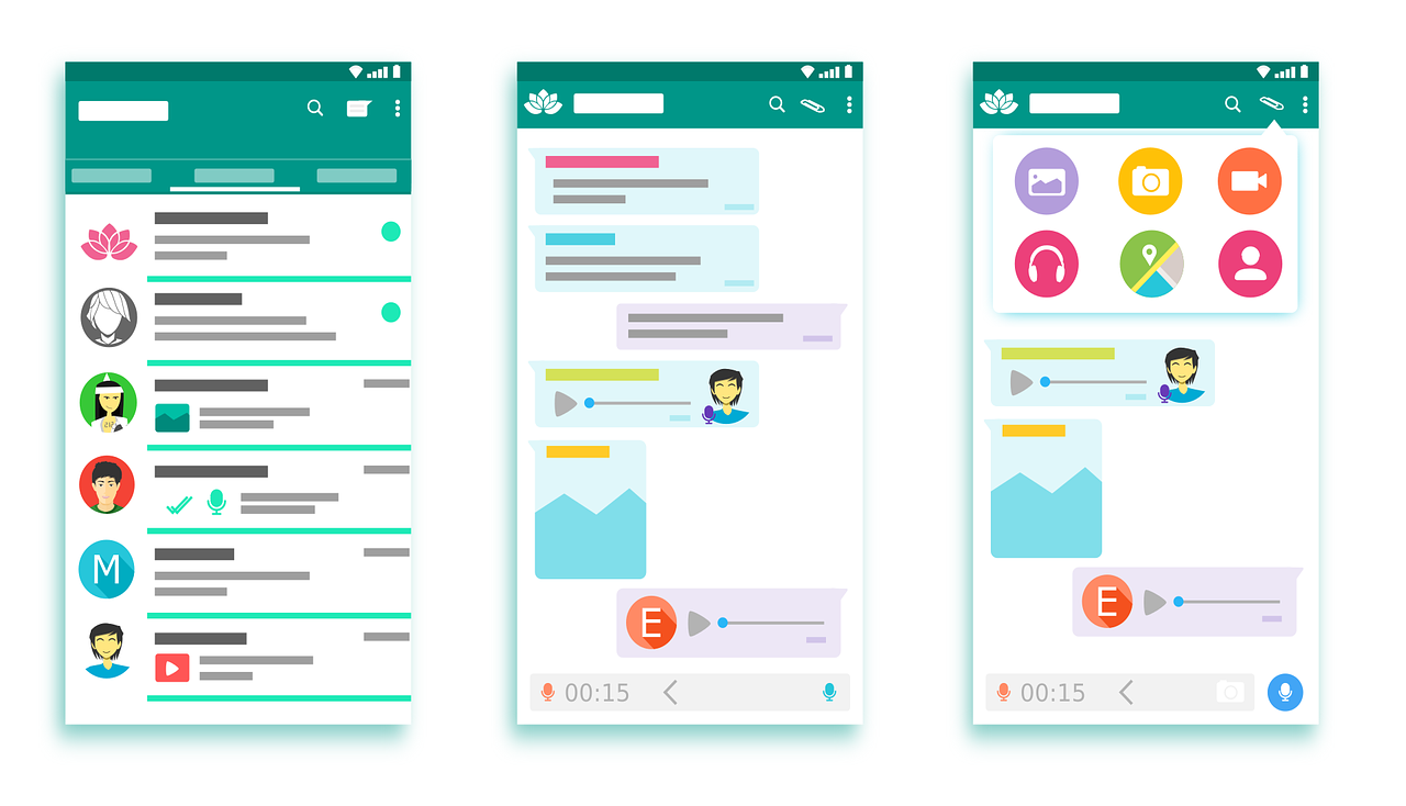 WhatsApp Interface Illustration