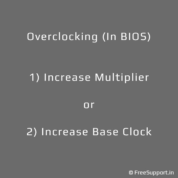 how to overclock the processor in the bios