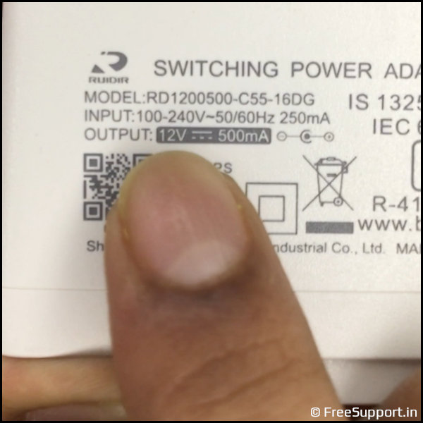 AC to 12v DC adapter