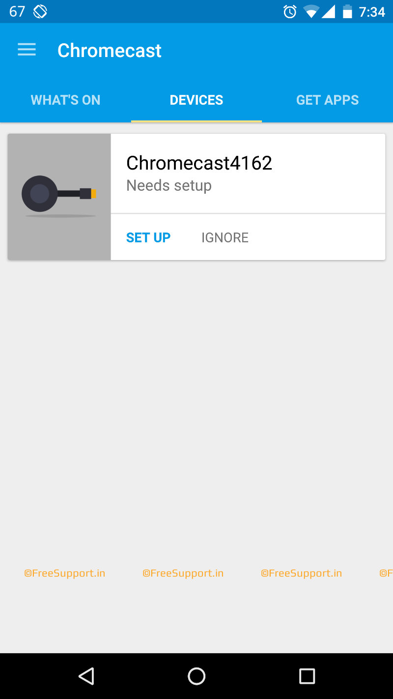 01 Chromecast needs setup