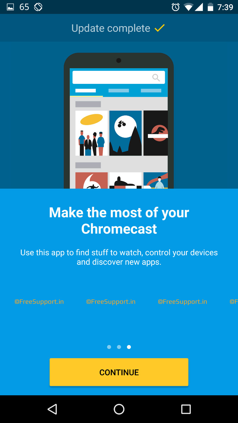 11 Chromecast update complete