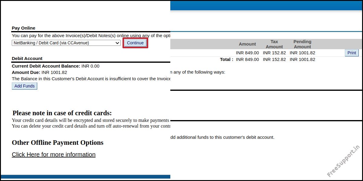 payment methods and cost