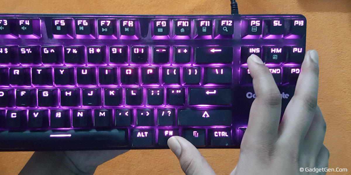 cosmic byte mechanical keyboard change lighting colour