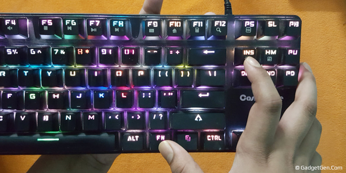 cosmic byte mechanical keyboard change lighting modes