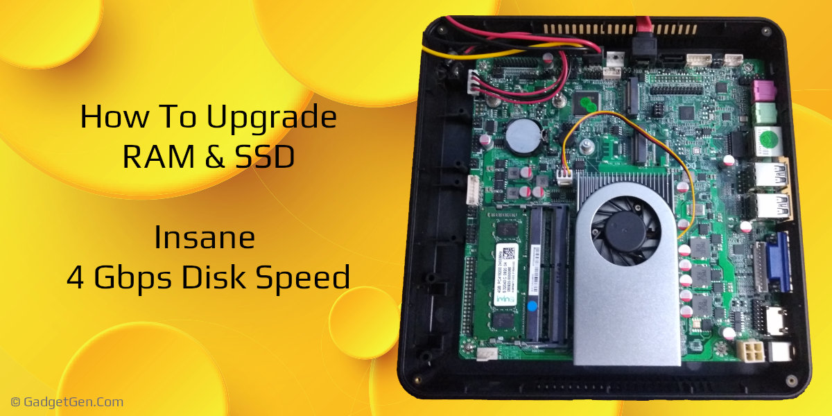 how to upgrade ram and ssd in a mini computer