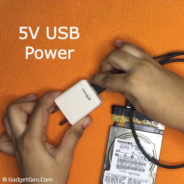 5 volt usb power brick for external hard disk