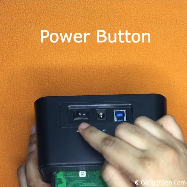 usb dock power button\