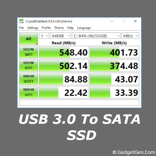 usb 3.0 to sata adapter ssd benchmark
