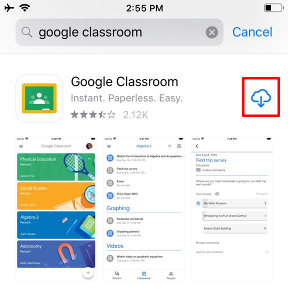 Classroom Installation For Ios