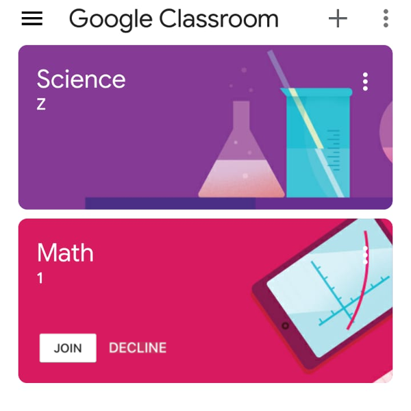 Google Classroom Invitation To Join Phone