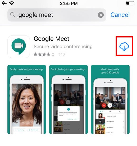 Meet Installation For Ios