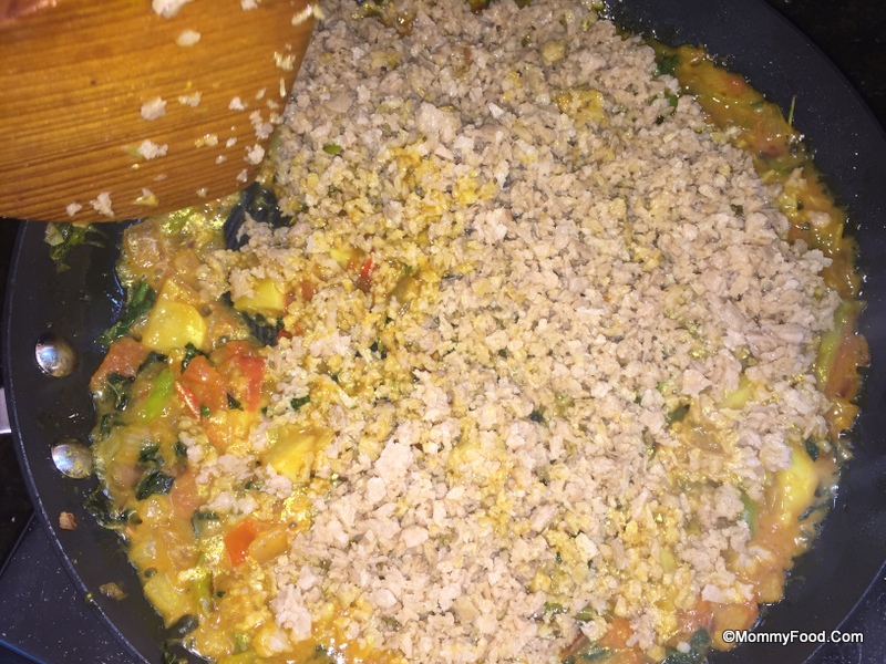 Mixing the ingredients with Mealmaker