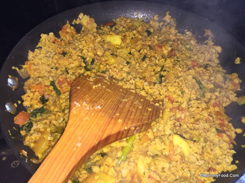 Thorough mixing of spices