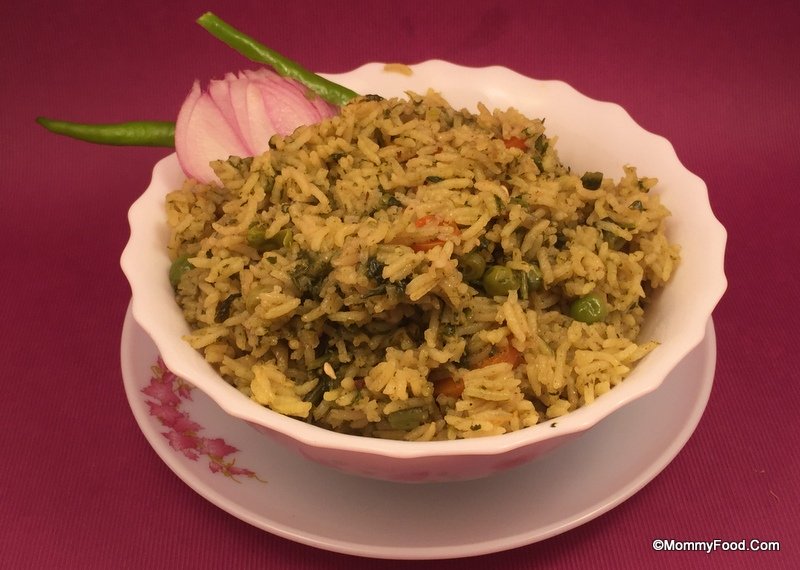 Fenugreek Leaves Rice Dish