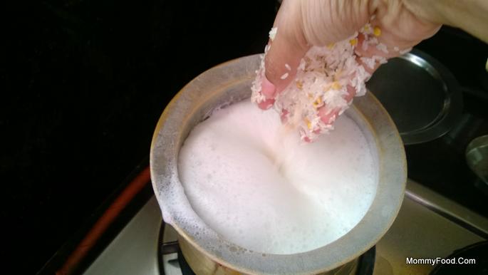 03 S Add Wet Rice To Boiled Milk For Ksheerannam