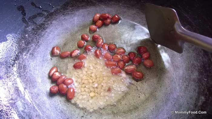 Spices being tempered