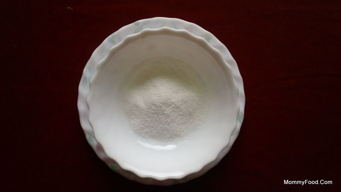 Salt to taste for Kaaram Poosa