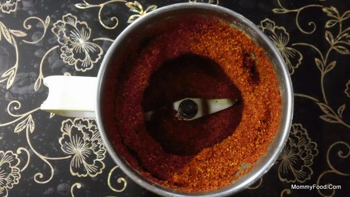 Blended garlic and cumin added to the mixture