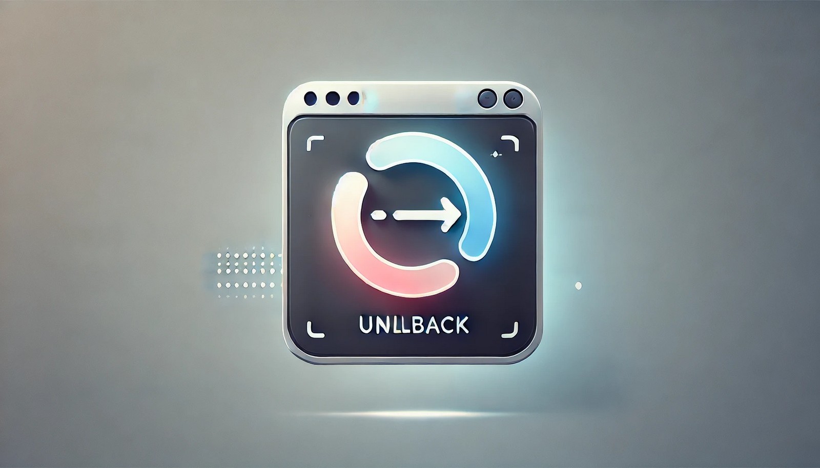 A clean and futuristic digital illustration representing a rollback mechanism, featuring an undo arrow on a software interface transitioning from an error state to a corrected state with smooth gradients and modern colors.