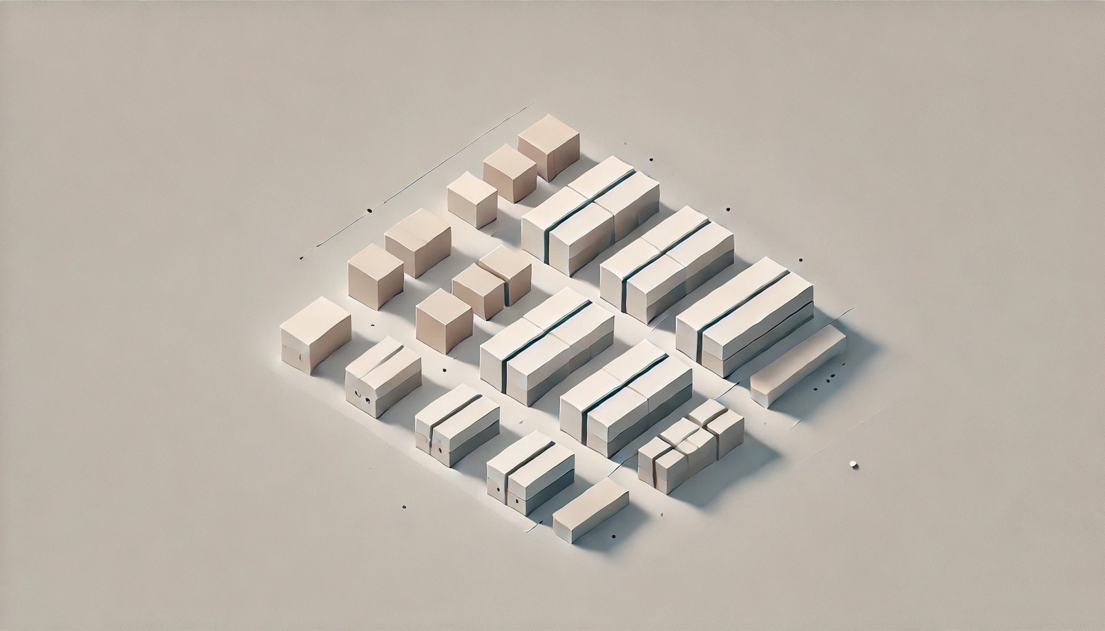  A minimalistic digital illustration showing partition alignment in storage devices, with neatly arranged blocks for aligned partitions and unevenly placed blocks for misaligned ones. The design is simple, abstract, and uses subtle colors.