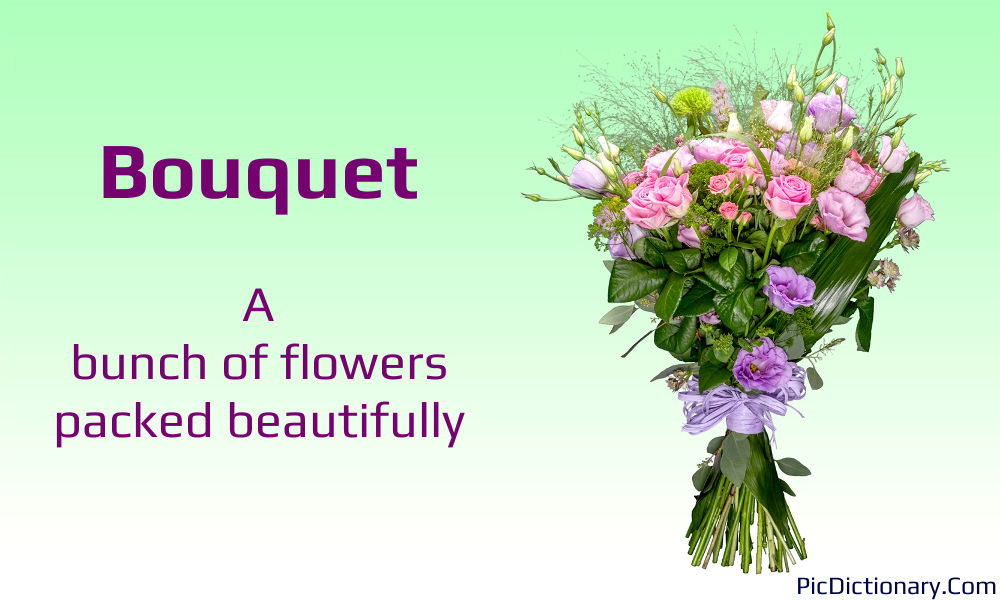 Dictionary meaning of Bouquet