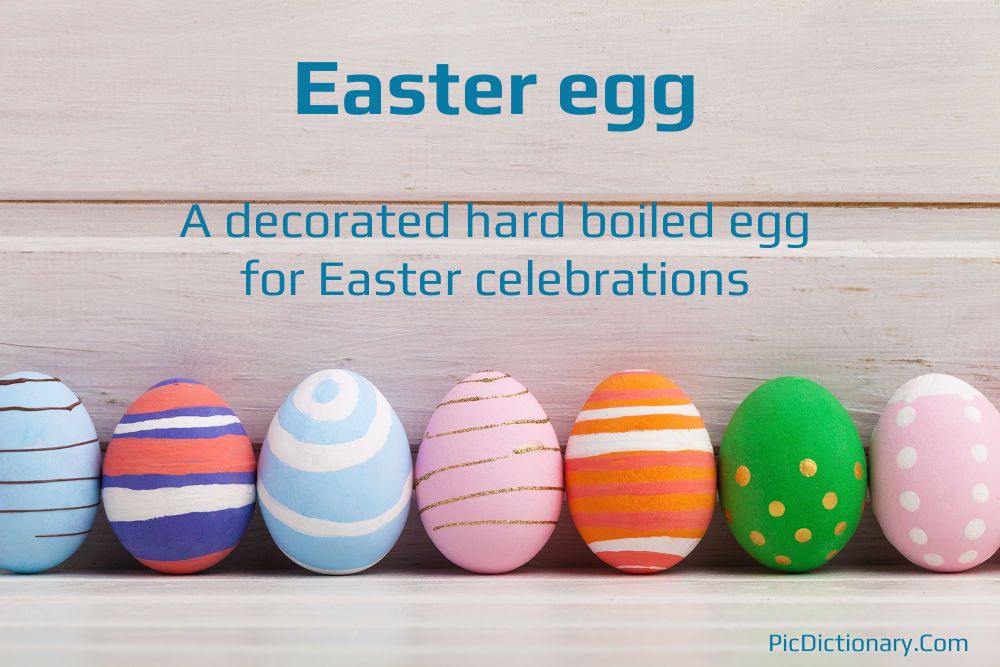 Dictionary meaning of Easter Egg