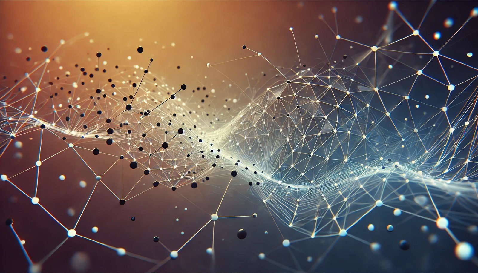 A 3D conceptual illustration of embedding models, showing interconnected geometric shapes connected by neural network-style nodes and lines, representing data relationships and continuous vector spaces on a smooth gradient background.