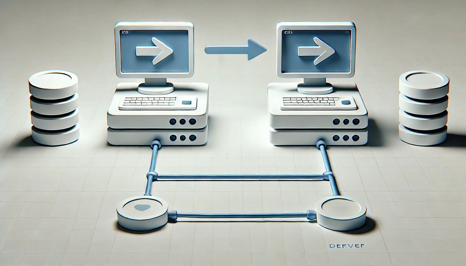 A visual representation of a WebSocket connection showing a client and server linked by a continuous line with bidirectional arrows, symbolizing real-time data communication without text.