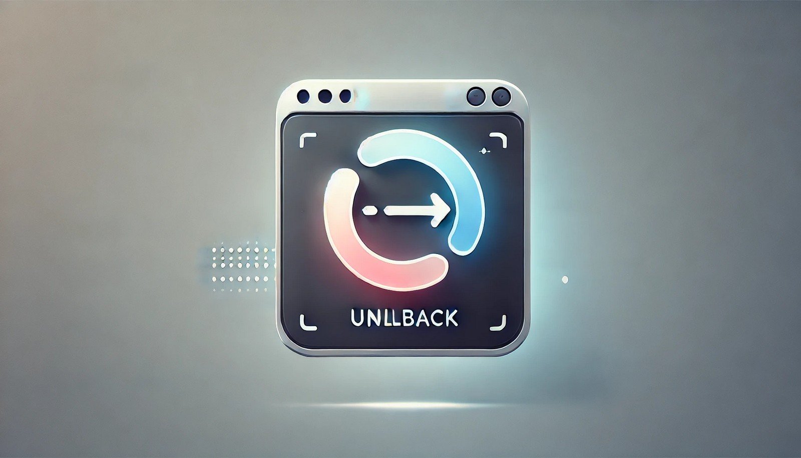 A clean and futuristic digital illustration representing a rollback mechanism, featuring an undo arrow on a software interface transitioning from an error state to a corrected state with smooth gradients and modern colors.
