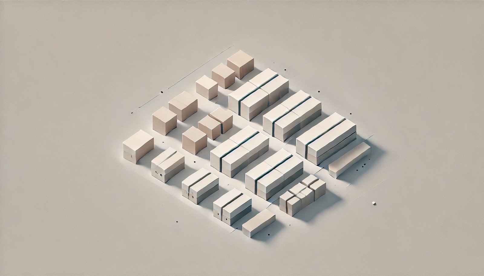  A minimalistic digital illustration showing partition alignment in storage devices, with neatly arranged blocks for aligned partitions and unevenly placed blocks for misaligned ones. The design is simple, abstract, and uses subtle colors.